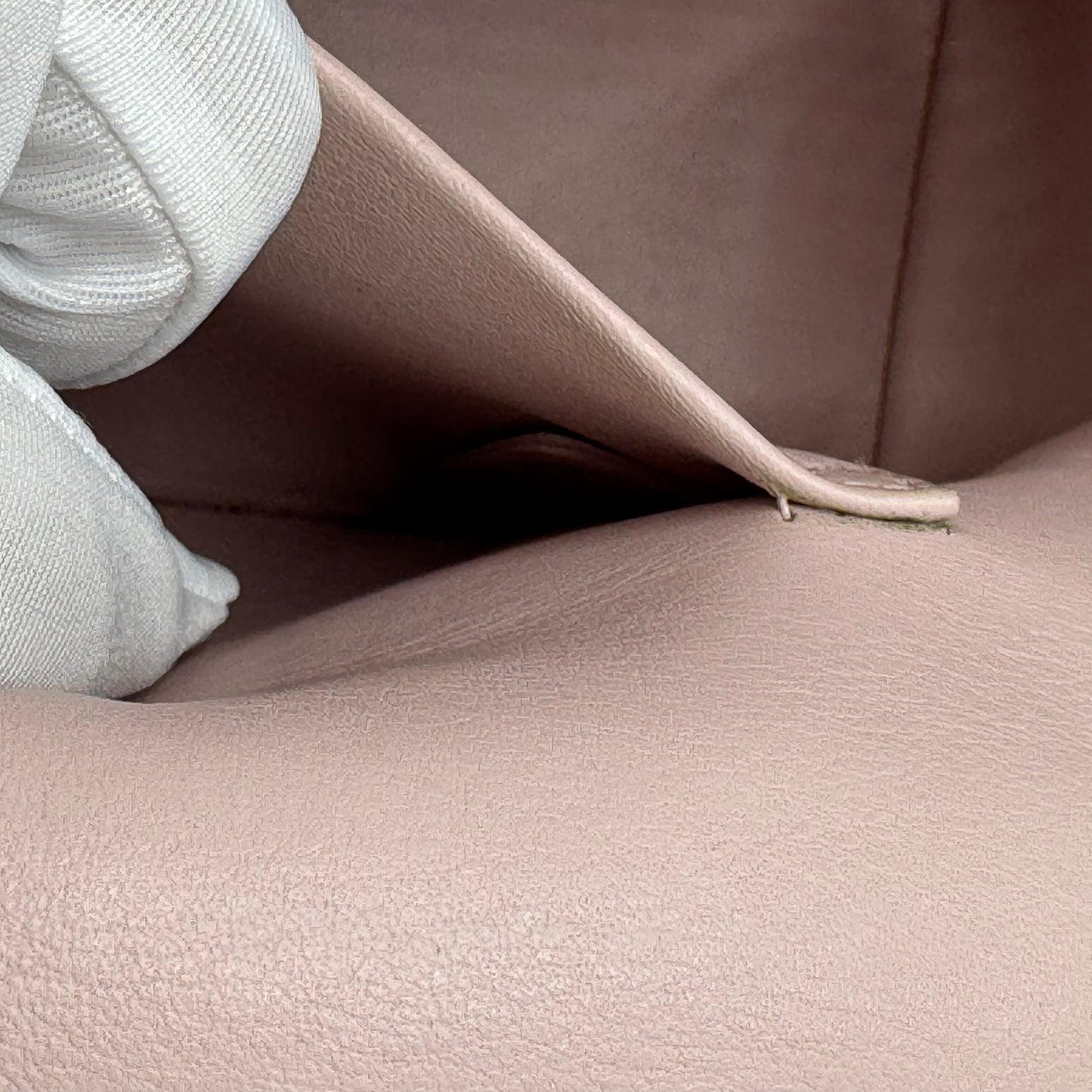 Pebbled Leather Calfskin Be Dior Bag Small