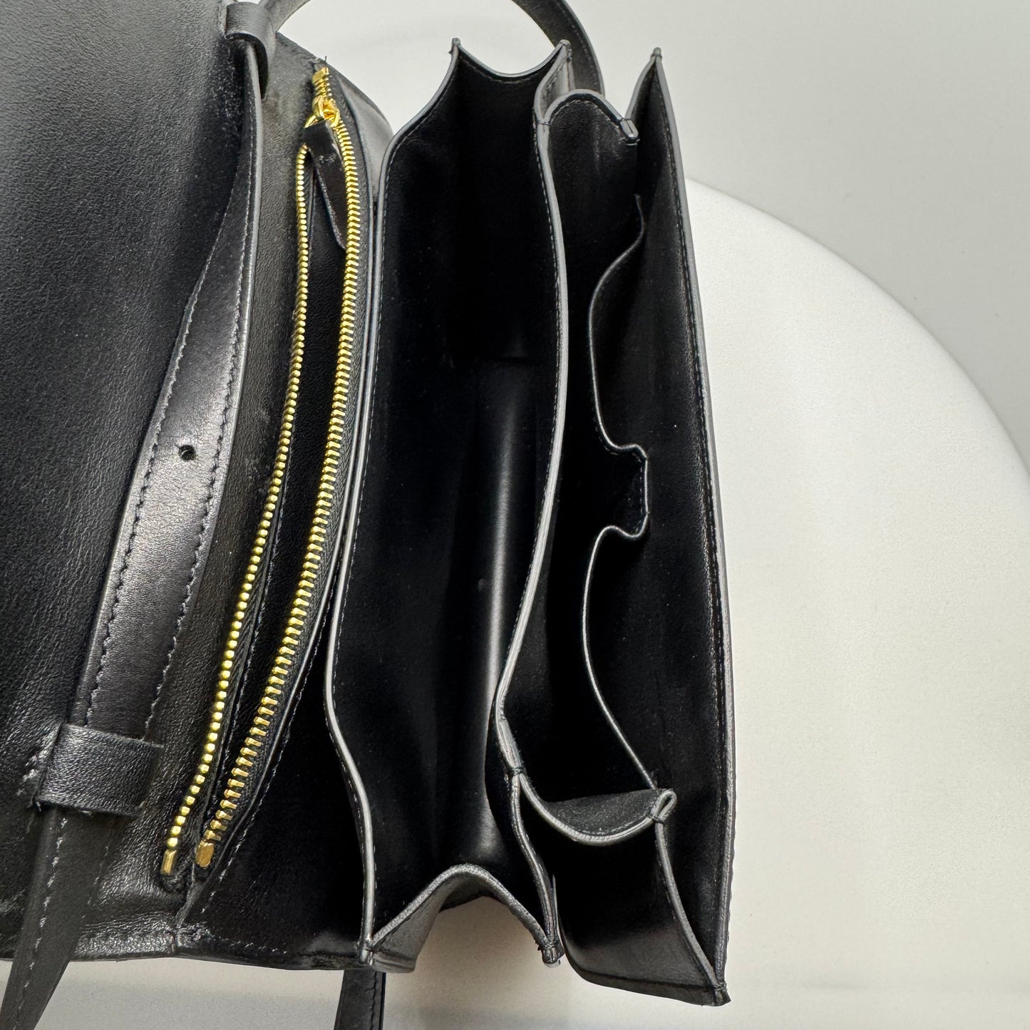 Leather Classic Box Bag with Pony Hair Medium