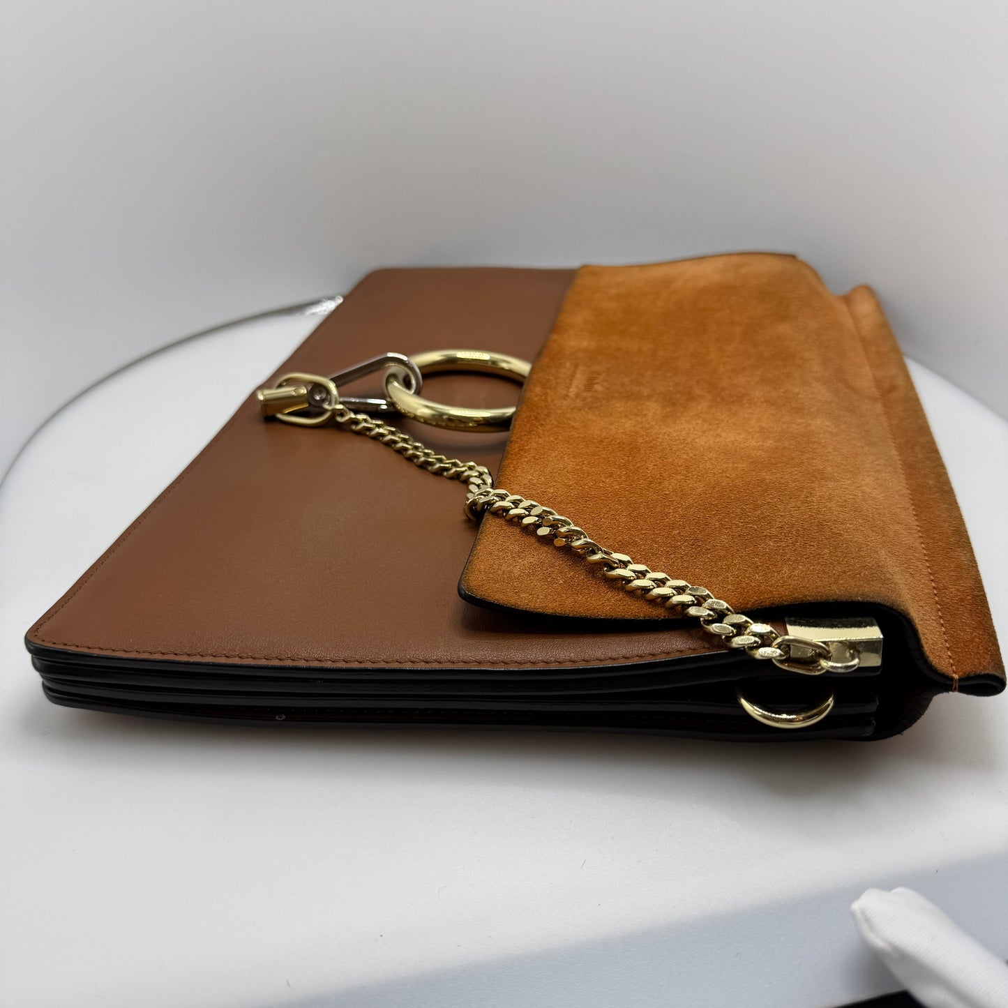 Suede Faye Shoulder Bag