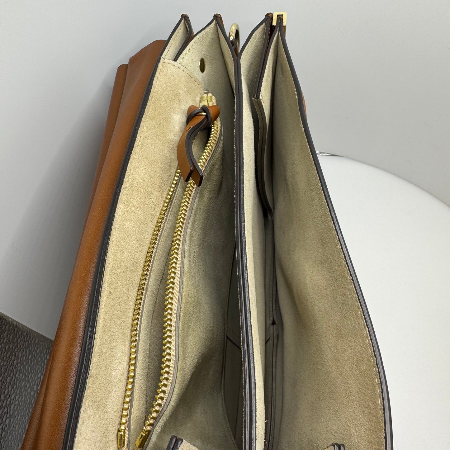 Suede Faye Shoulder Bag