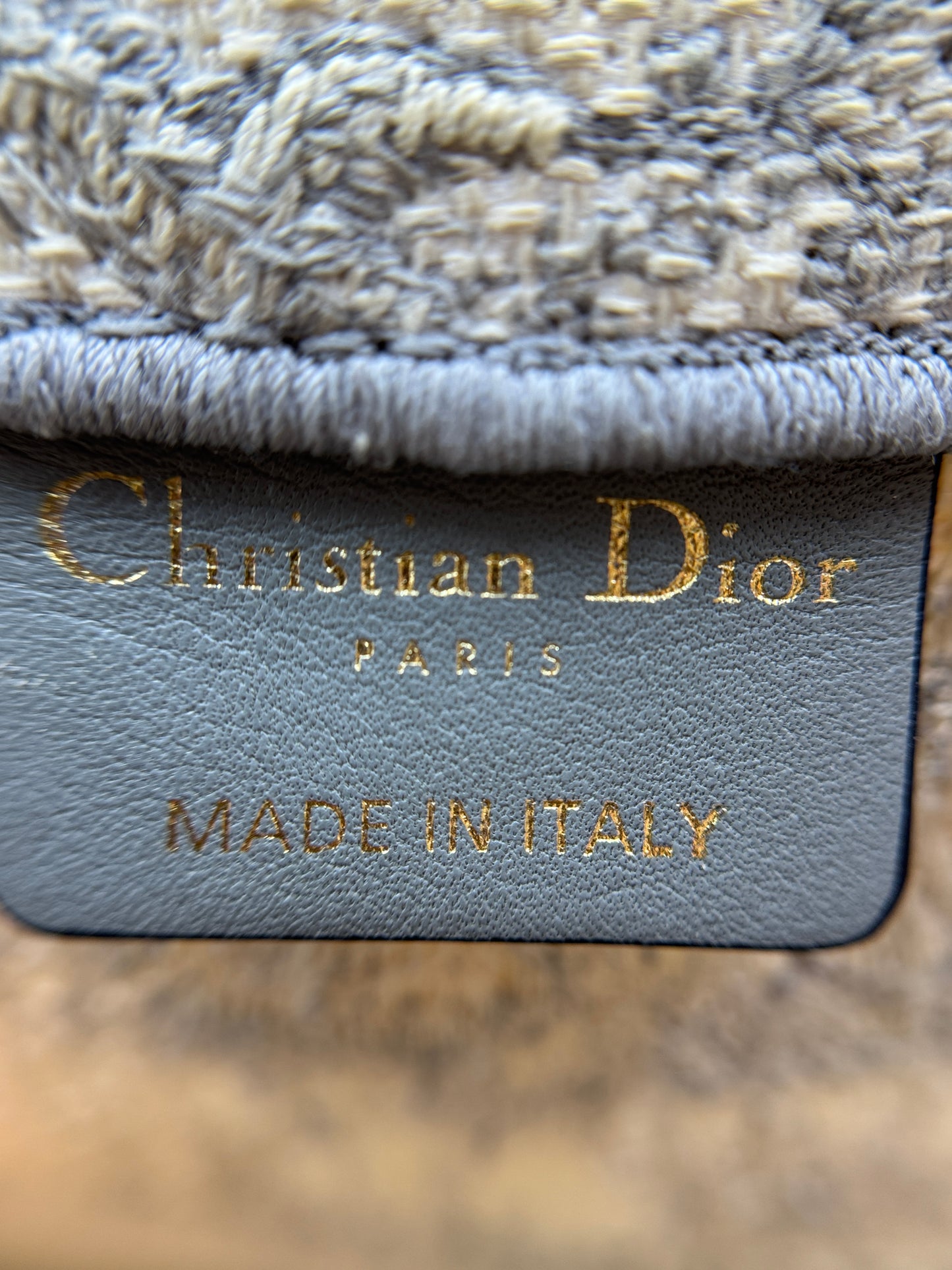 Canvas Medium Dior Book Tote Ecru and Gray Toile de Jouy Embroidery