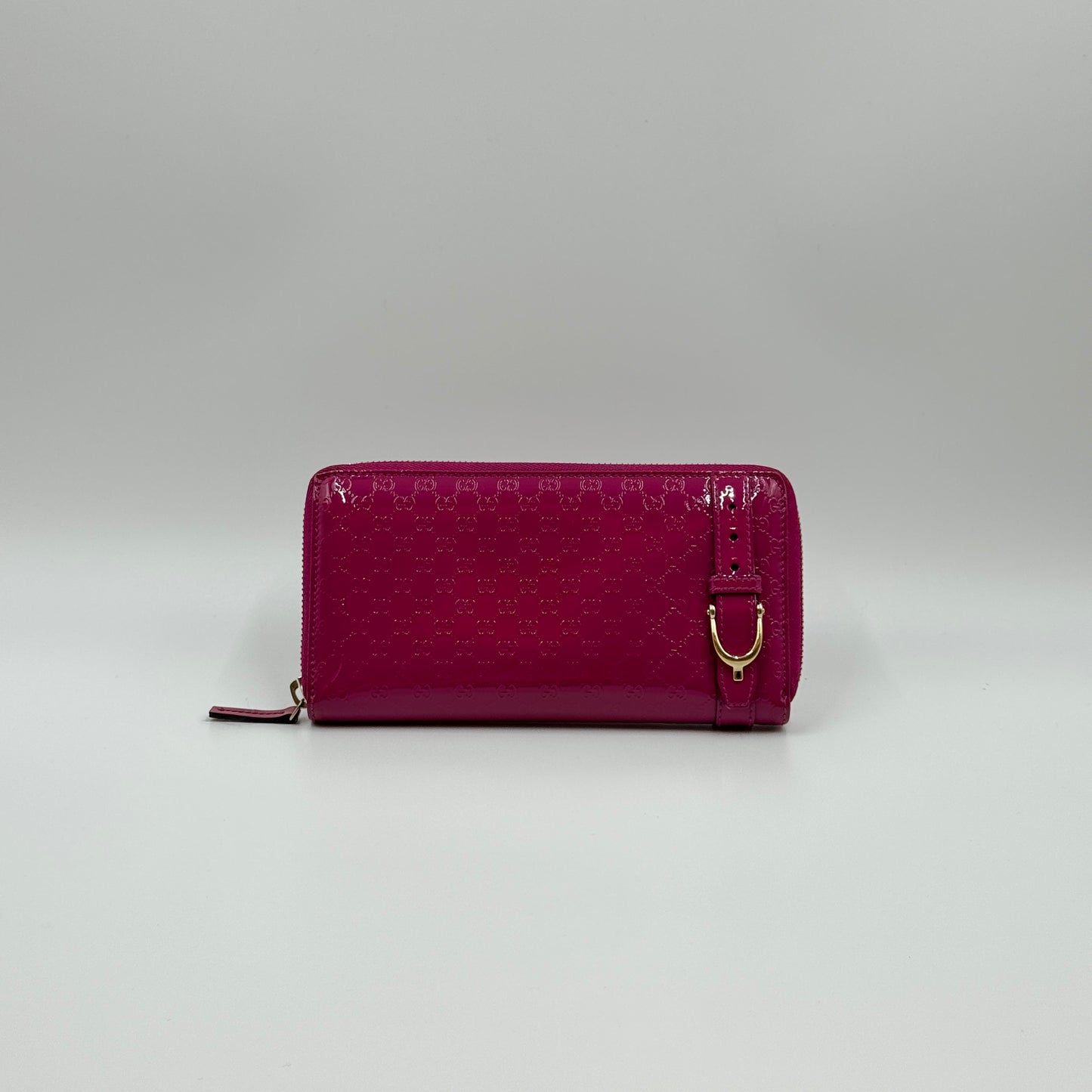 Fuchsia Microguccissima Nice Zippy Wallet