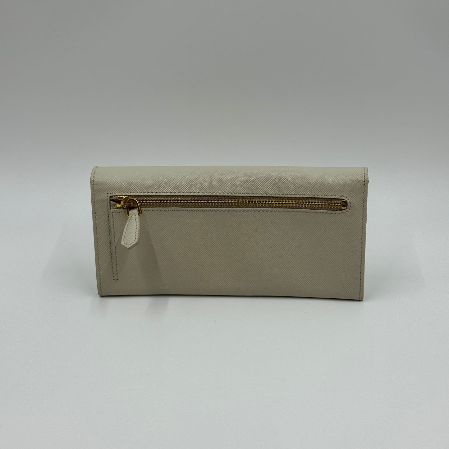 Saffiano Long Wallet Gold Hardware