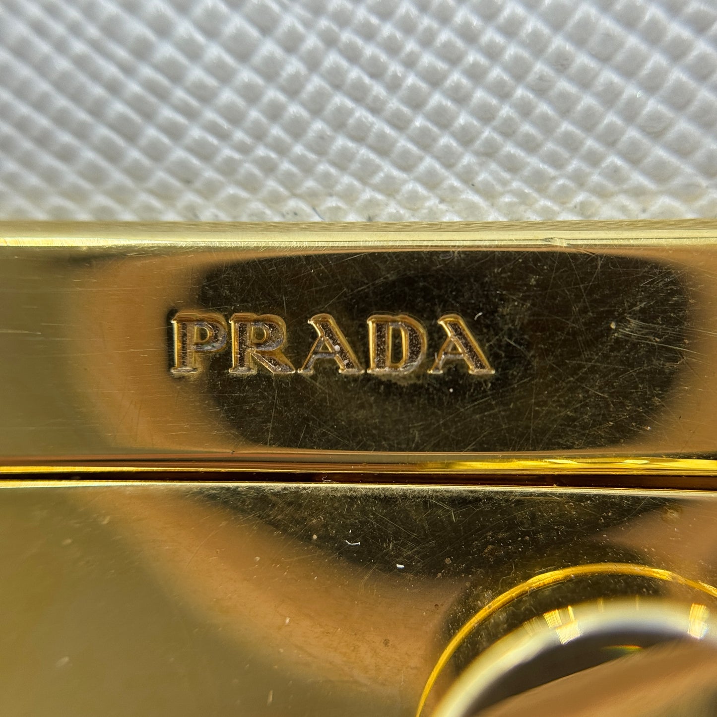 Saffiano Long Wallet Gold Hardware