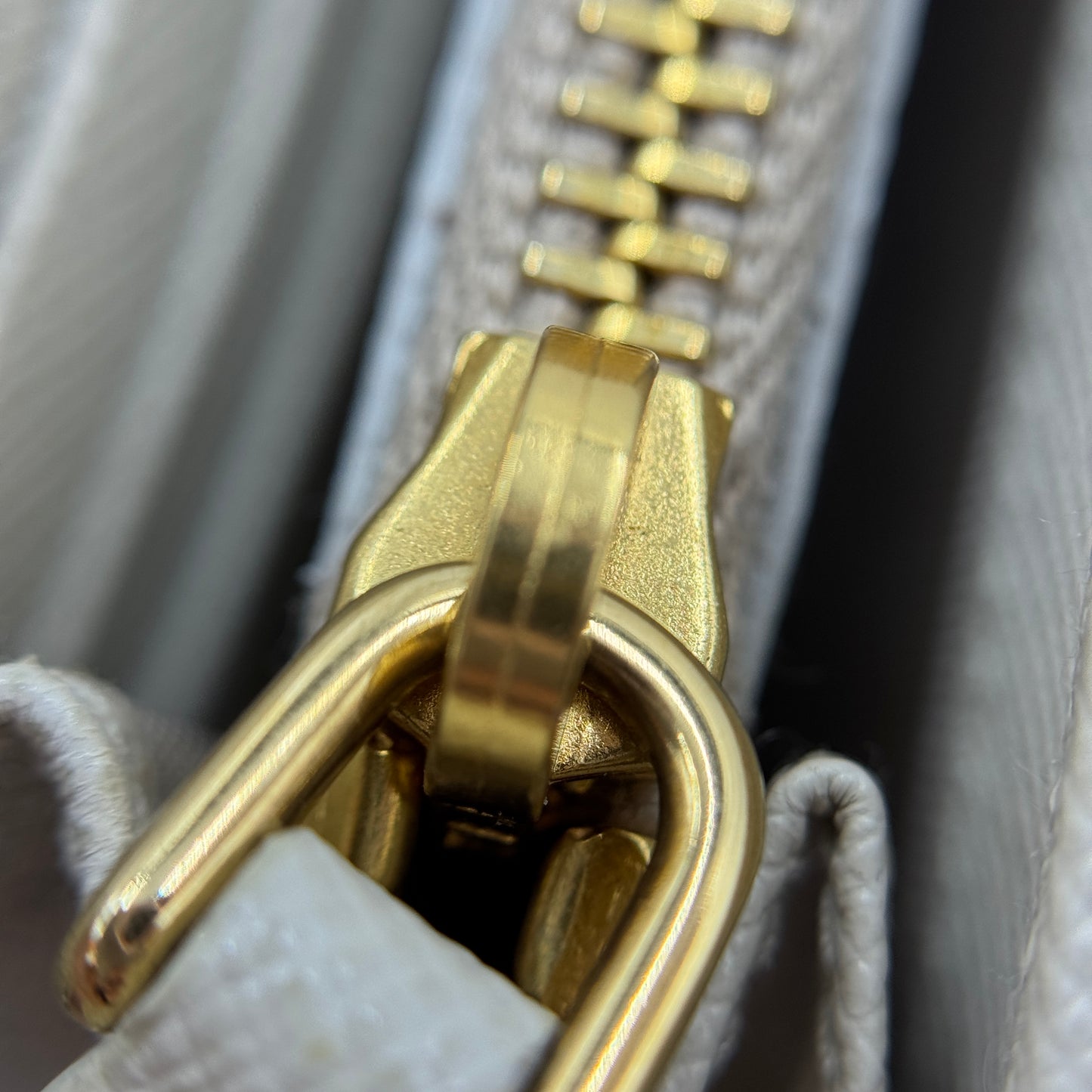 Saffiano Long Wallet Gold Hardware