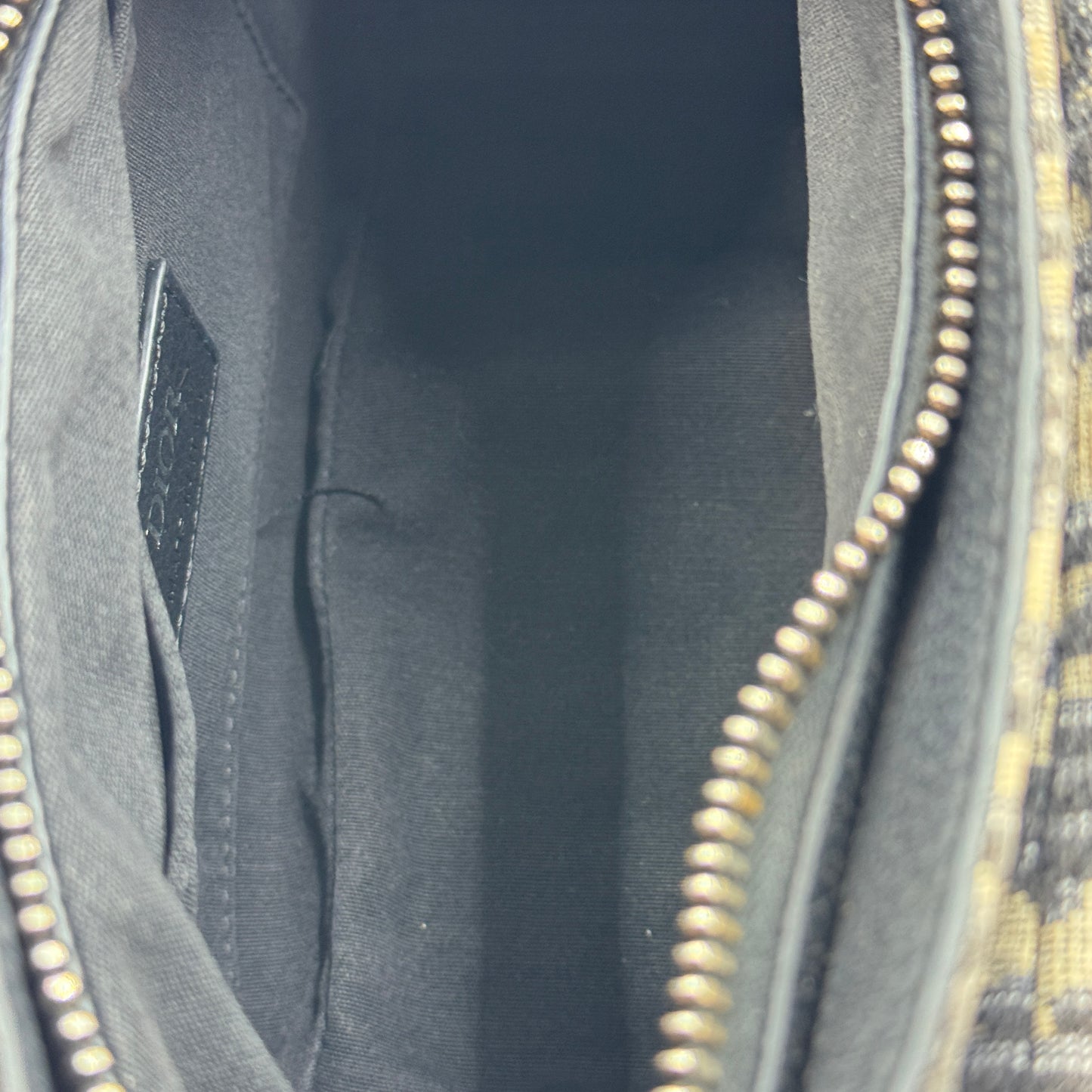 Dior Oblique Saddle Mini Messenger Bag Leather Jacquard Grey