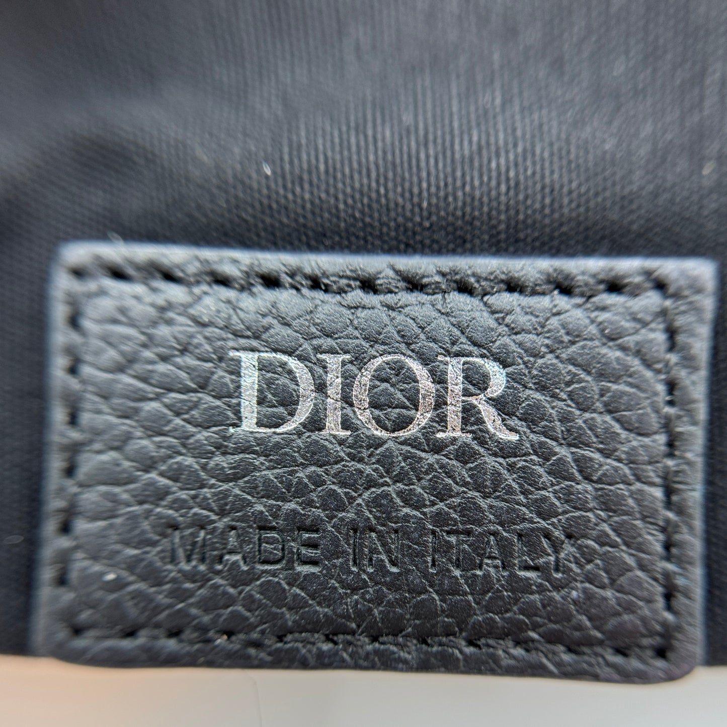 Dior Oblique Saddle Mini Messenger Bag Leather Jacquard Grey
