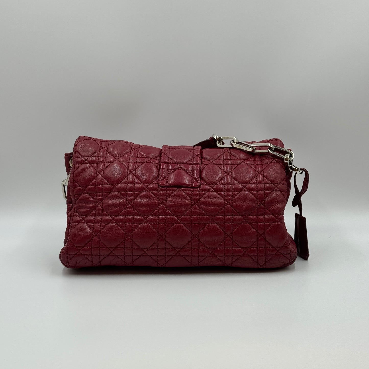 Leather Cannage Shoulder Bag Small