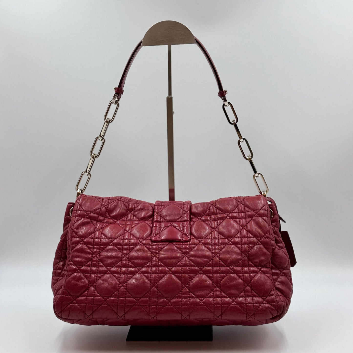 Leather Cannage Shoulder Bag Small