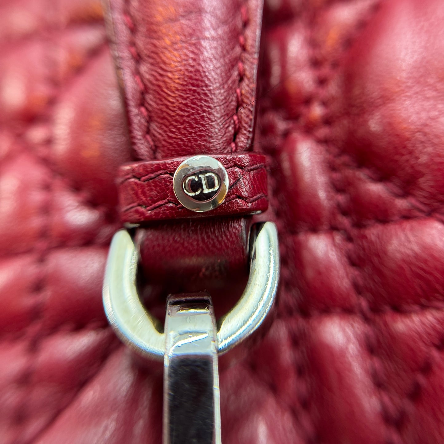 Leather Cannage Shoulder Bag Small
