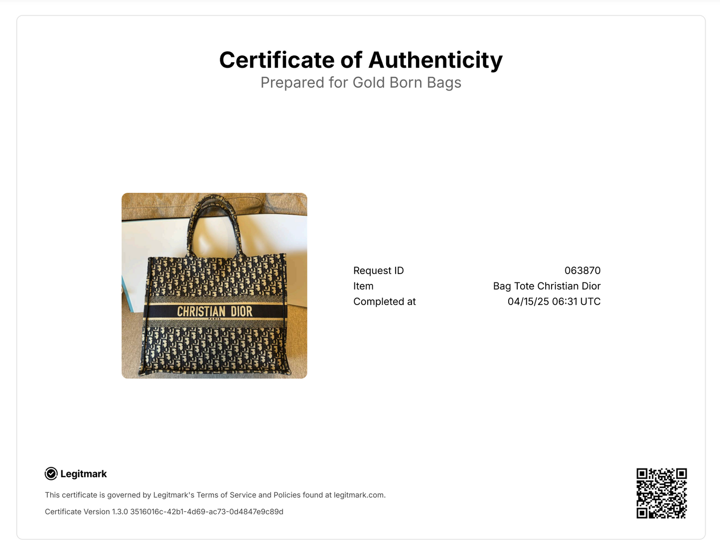 Pre-owned Dior Book Tote Large Oblique Embroidery