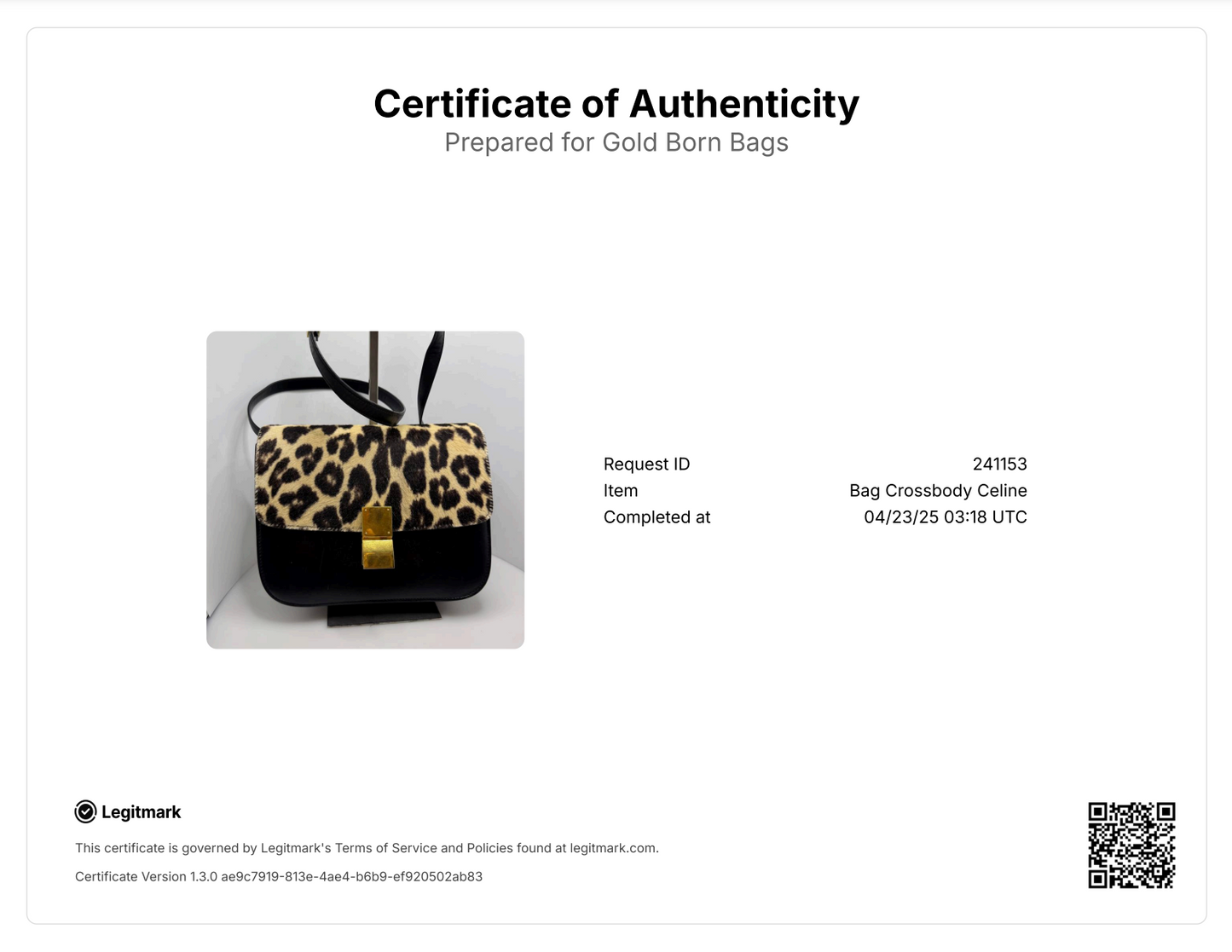 Leather Classic Box Bag with Pony Hair Medium