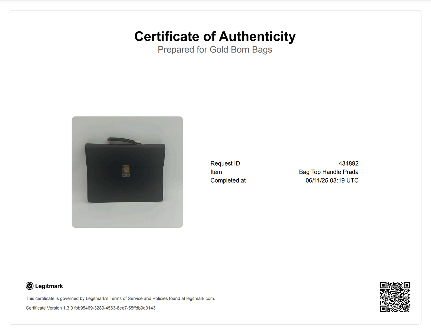 Pre-owned Pre-owned Prada Saffiano Leather Lock Briefcase