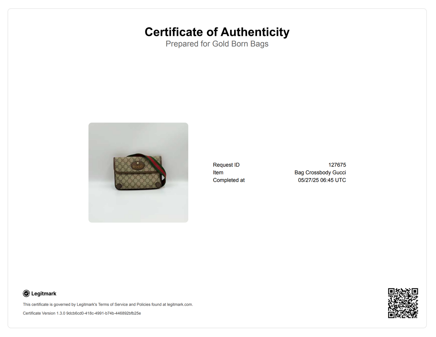 Neo Vintage Flap Belt Bag GG Coated Canvas