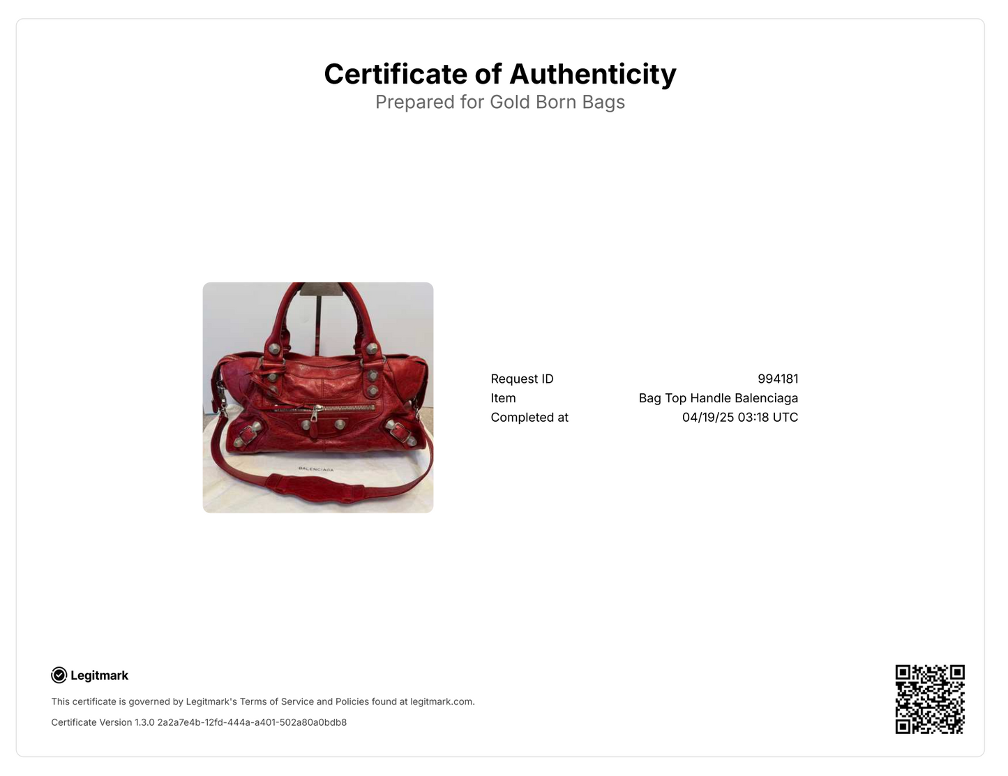 City Classic Studs Bag Leather Medium