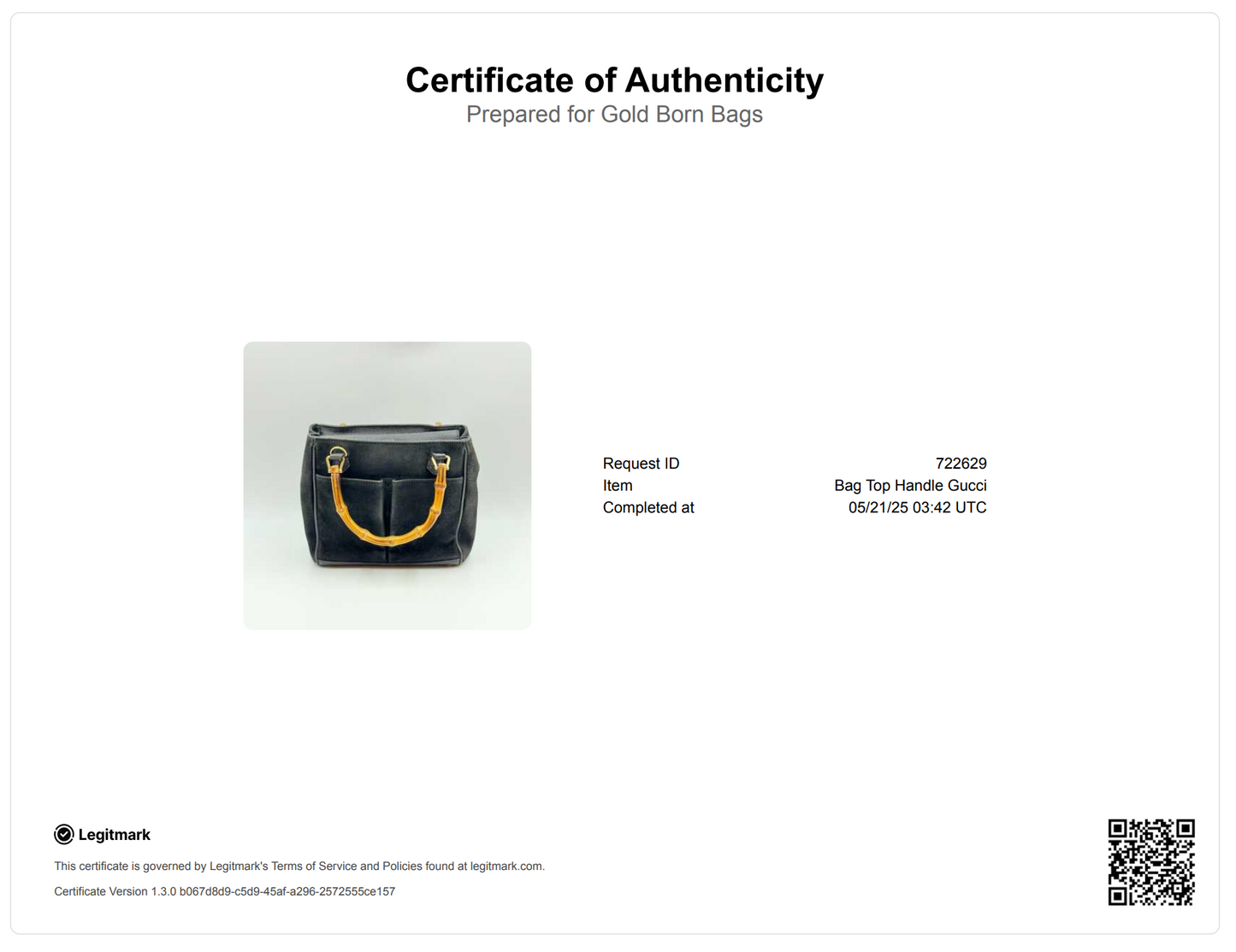 Gucci Black Suede Bamboo Tote