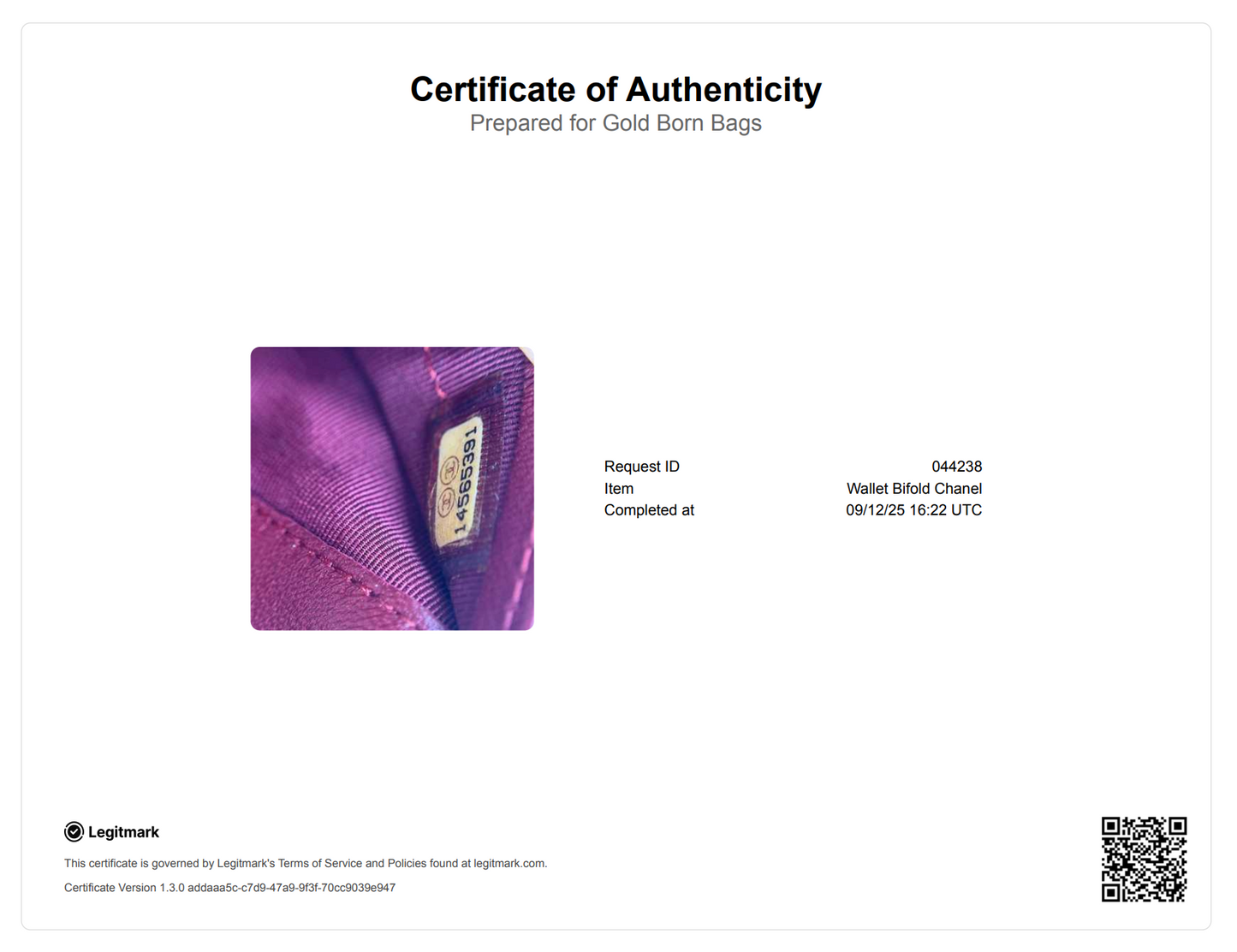 Lambskin Quilted Zipped Pocket Wallet Wine Red