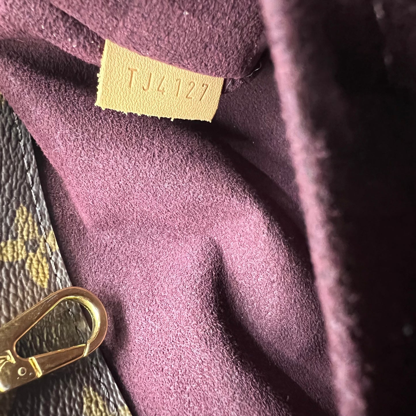 Louis Vuitton Montaigne cloth handbag BB