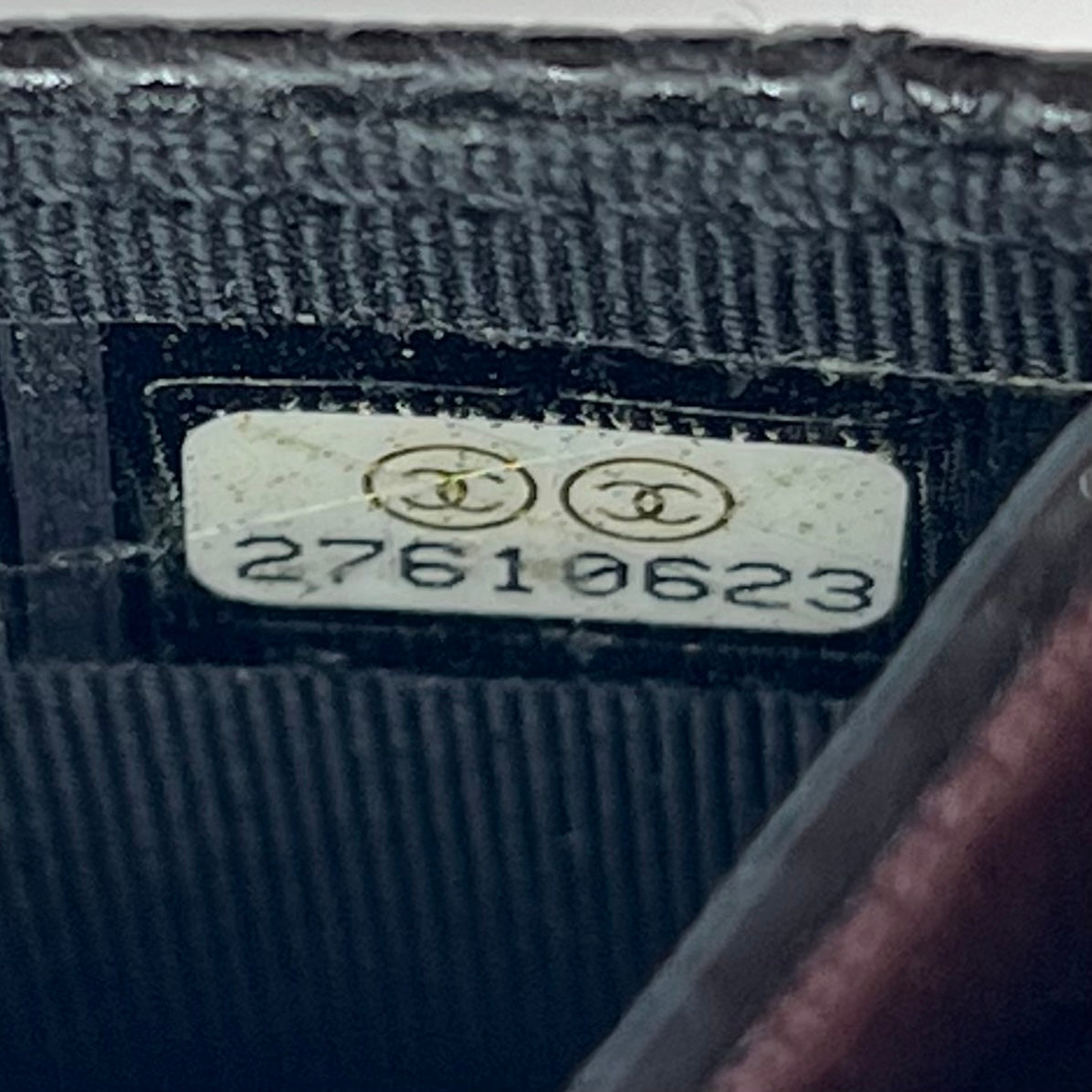Chanel Card Holder Quilted Caviar Gold-tone Black
