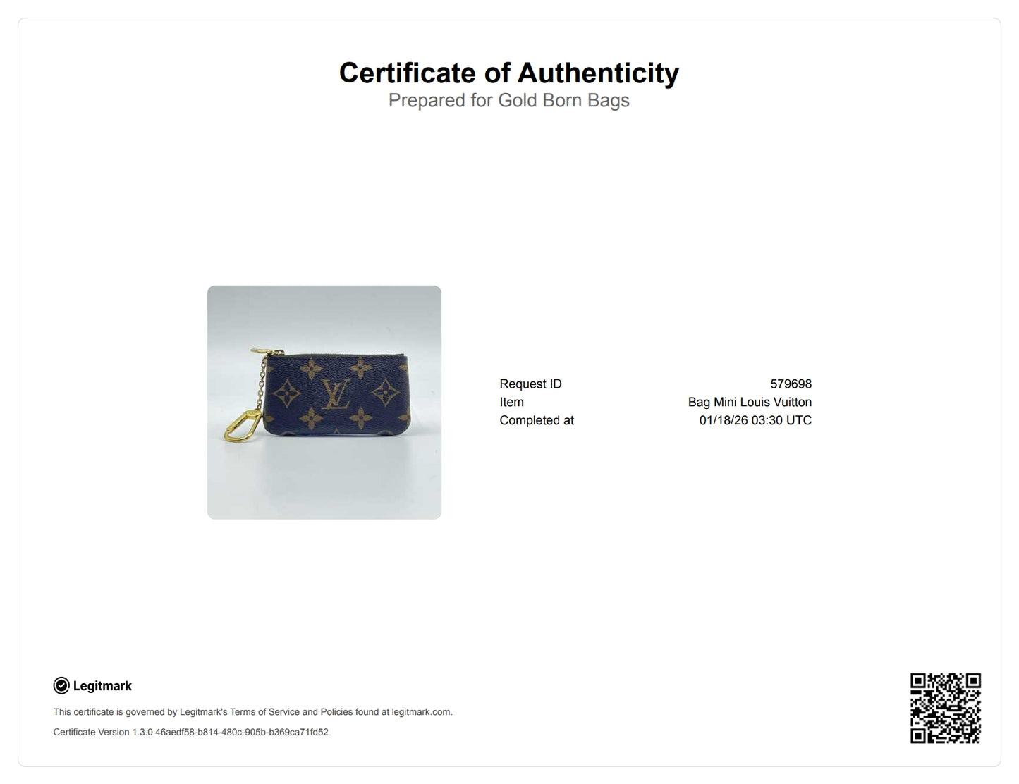 Monogram Pochette Clés Coin Case