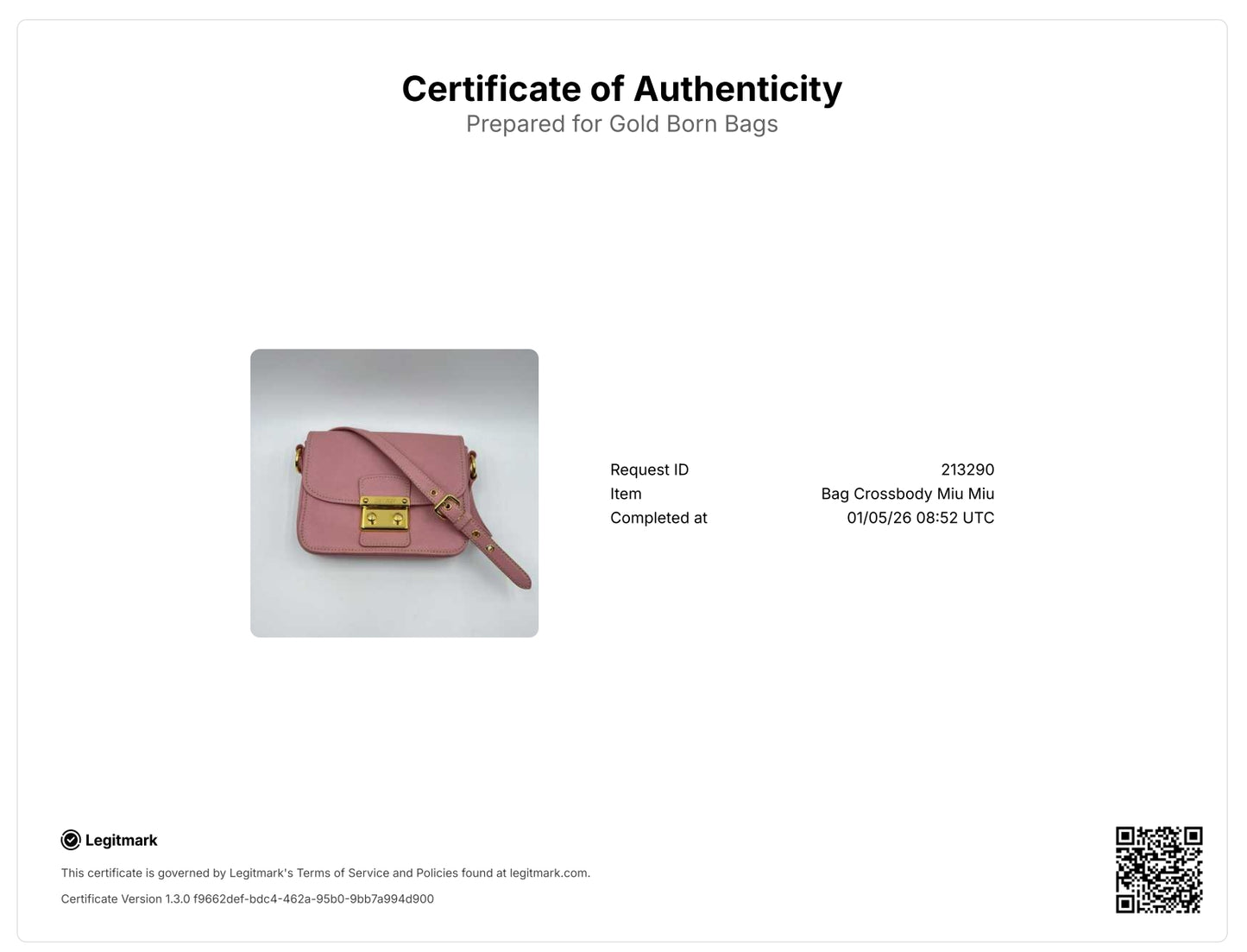 Pink Madras Leather Pushlock Flap Shoulder Bag