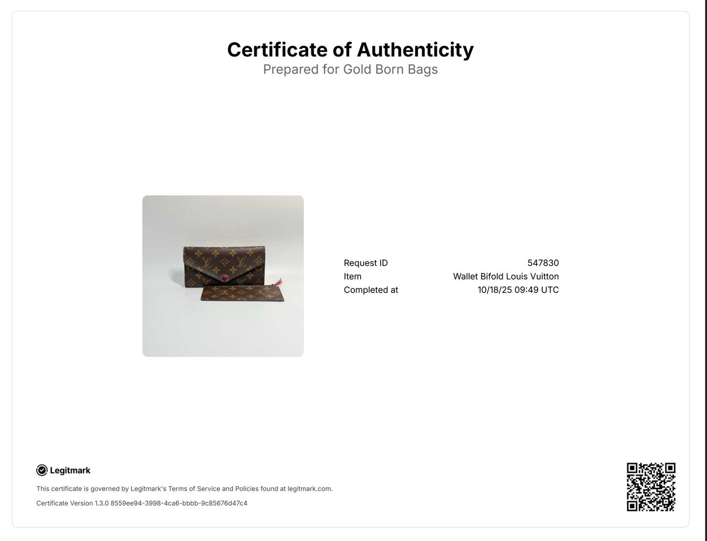 Monogram Coated Canvas Josephine Wallet