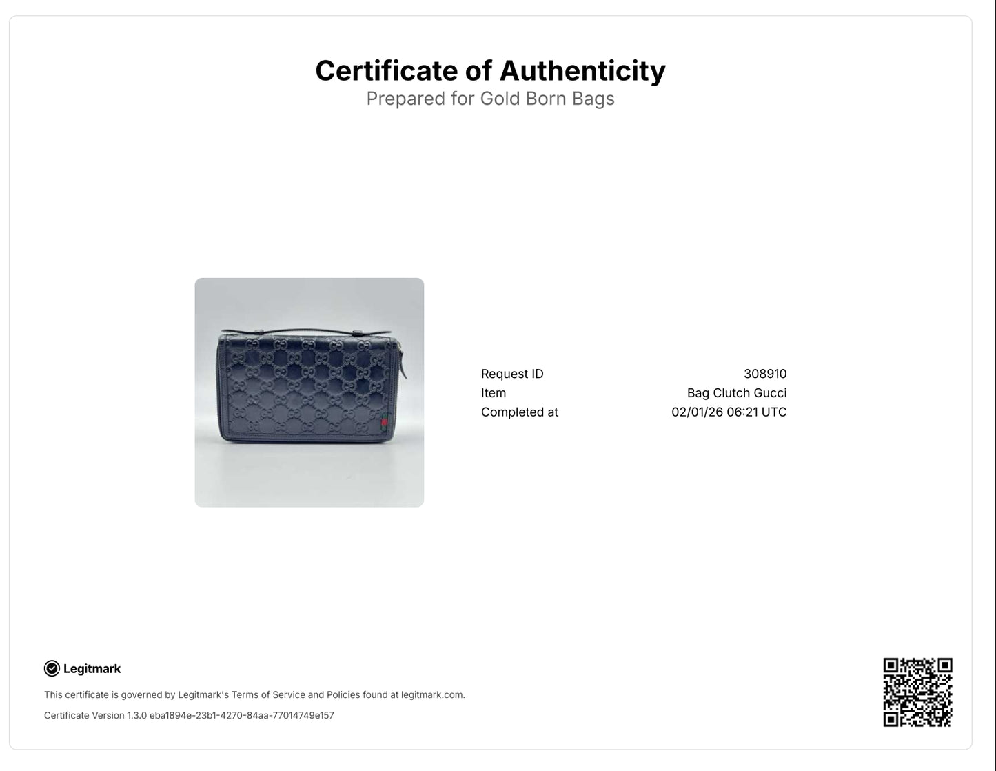 Guccissima Rubber Shima Travel Case
