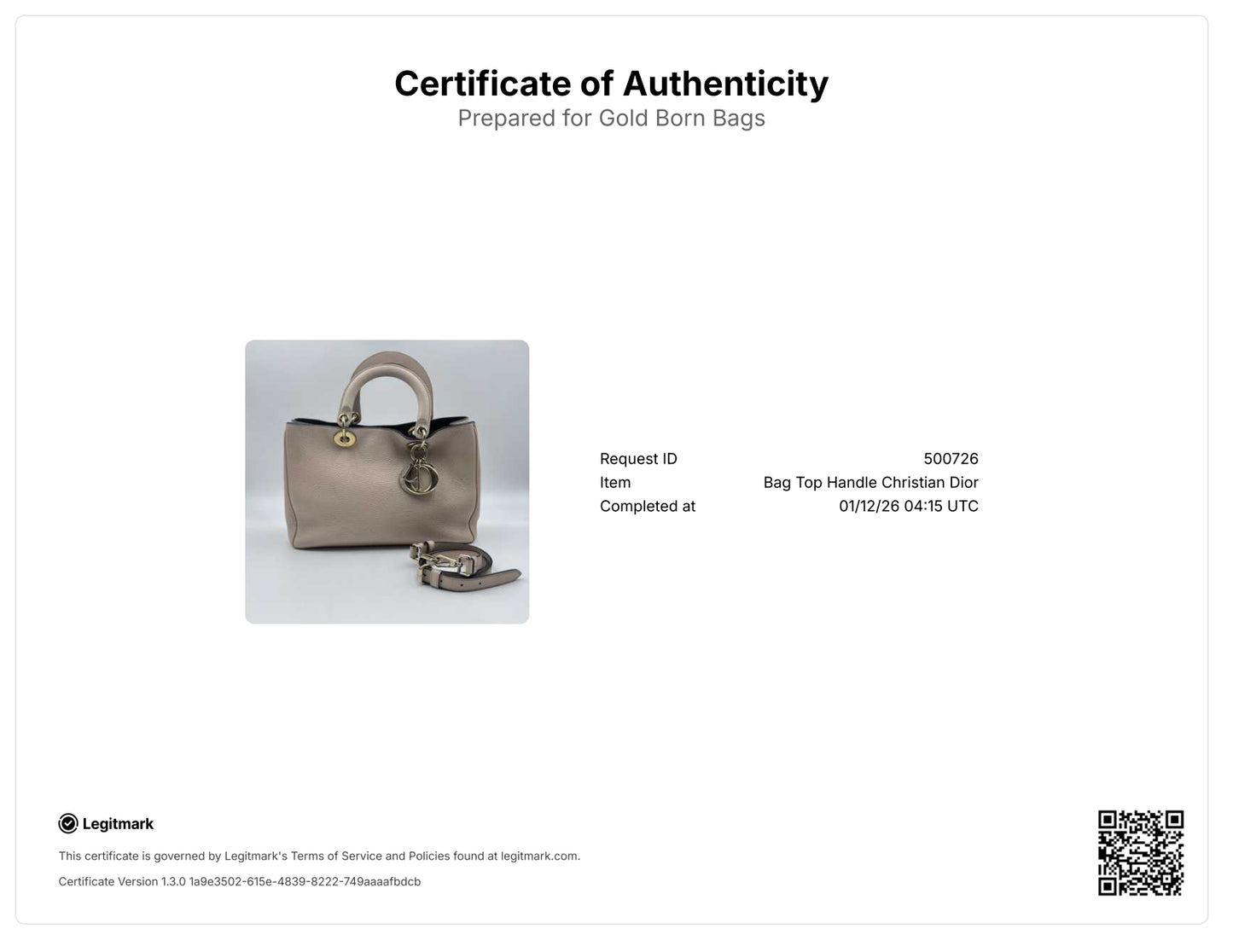 Diorissimo Tote Pebbled Leather Medium