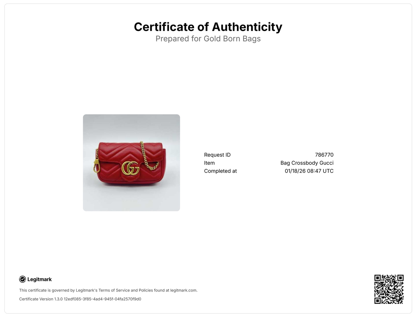 GG Marmont Super Mini Red