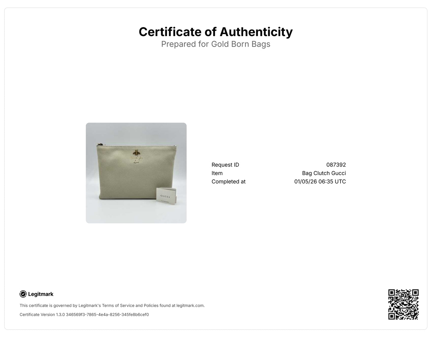 Leather Blind For Love clutch bag