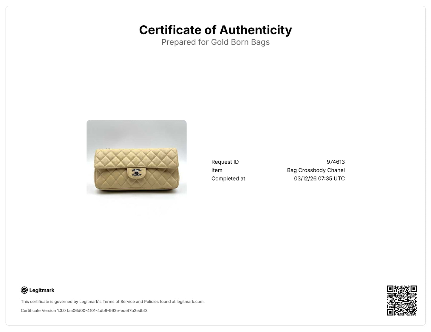 Caviar Quilted East West Flap Beige Clair