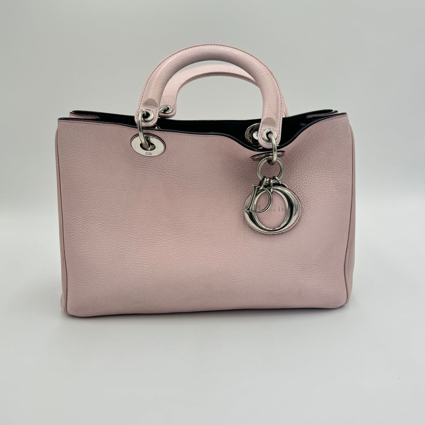 Diorissimo Leather Handbag (purple interior)