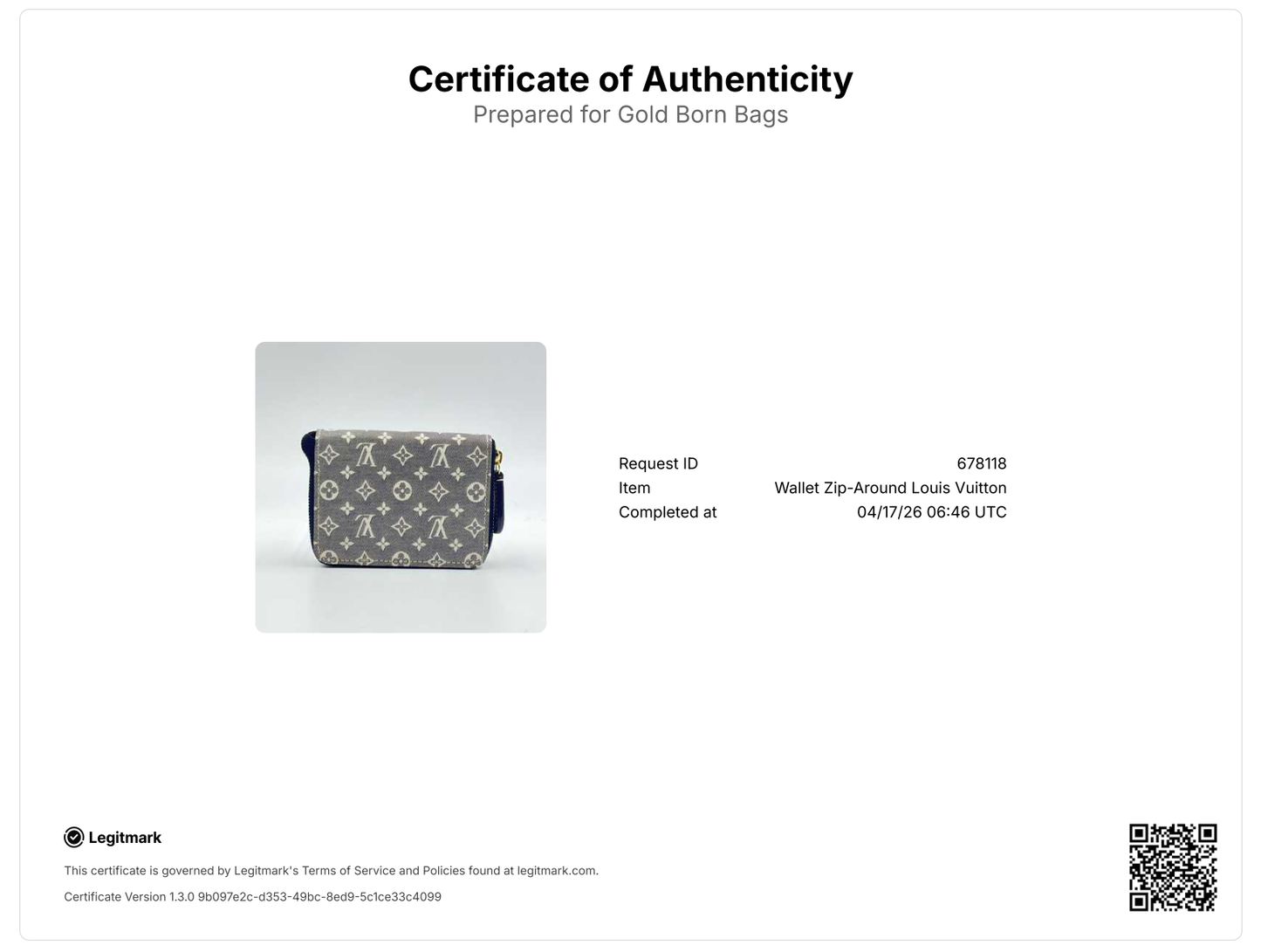 Monogram Canvas Zippy wallet
