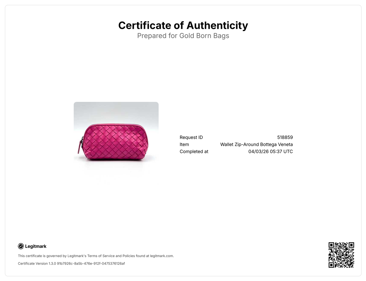 Zip Cosmetic Pouch Intrecciato Nappa Mini