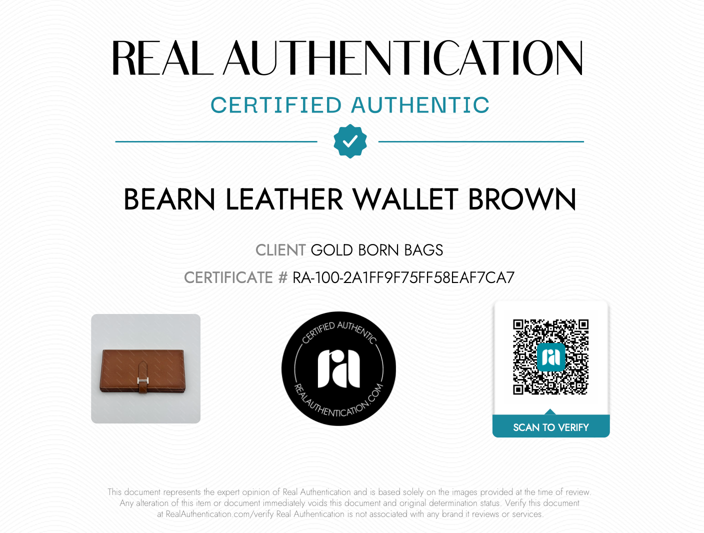 Béarn leather wallet Brown