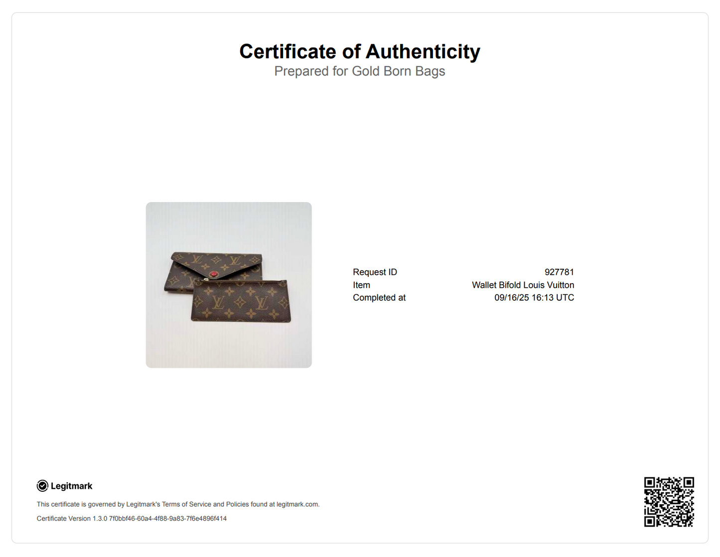 Monogram Josephine Wallet Burgundy