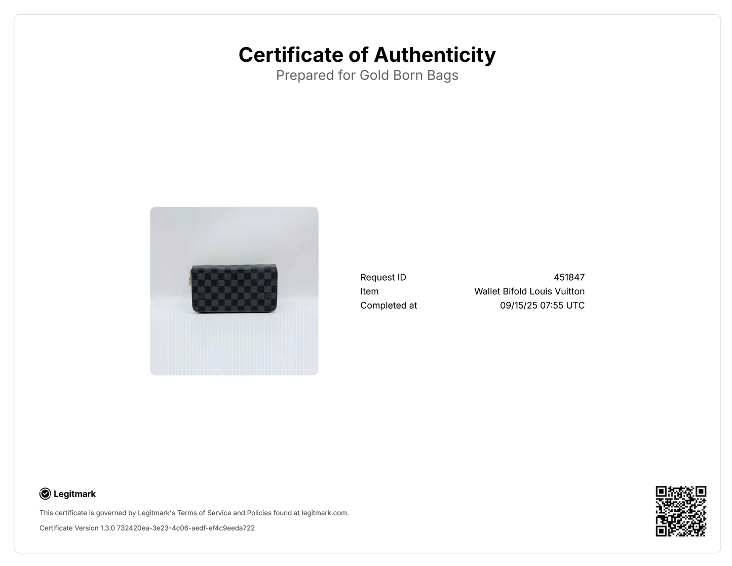 Damier Graphite Pattern Coated Canvas Zippy Organizer Wallet