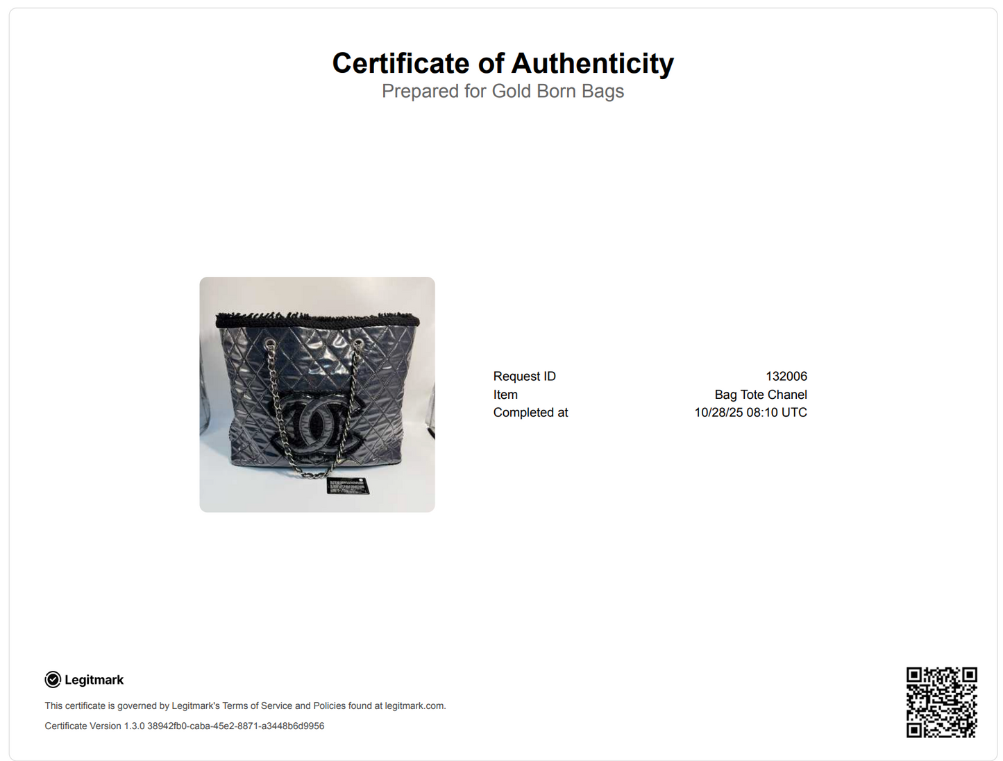 Tweed Plastic cover Tote bag Large