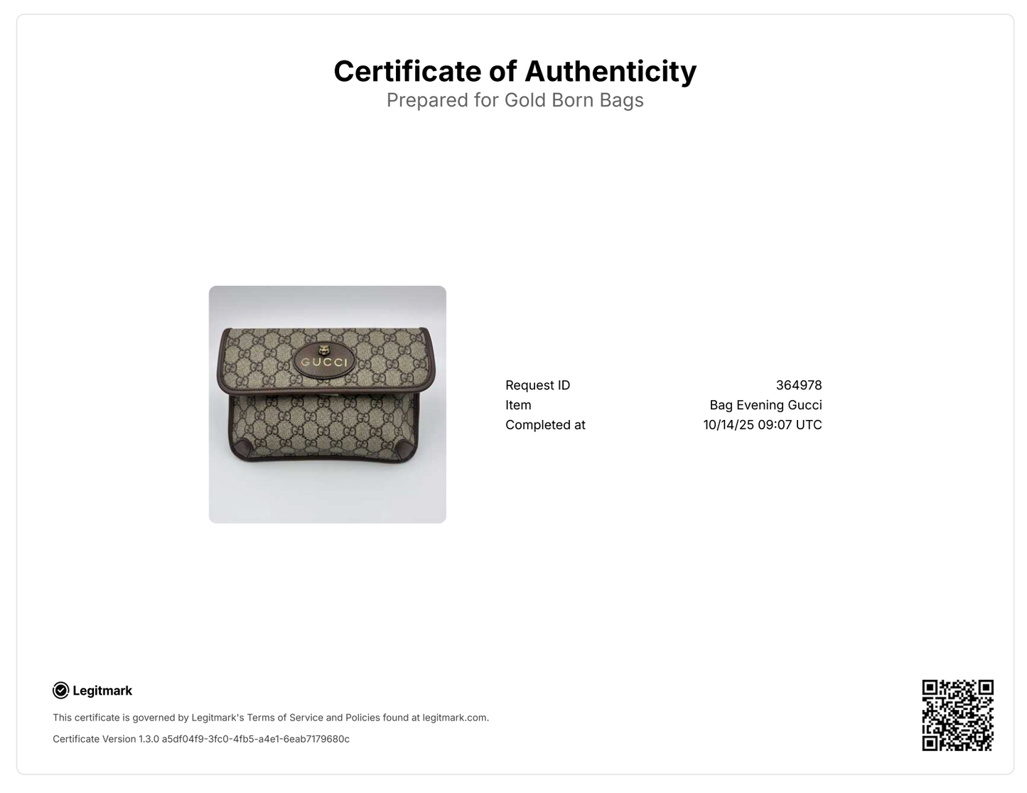 Neo Vintage Flap Belt Bag GG Coated Canvas