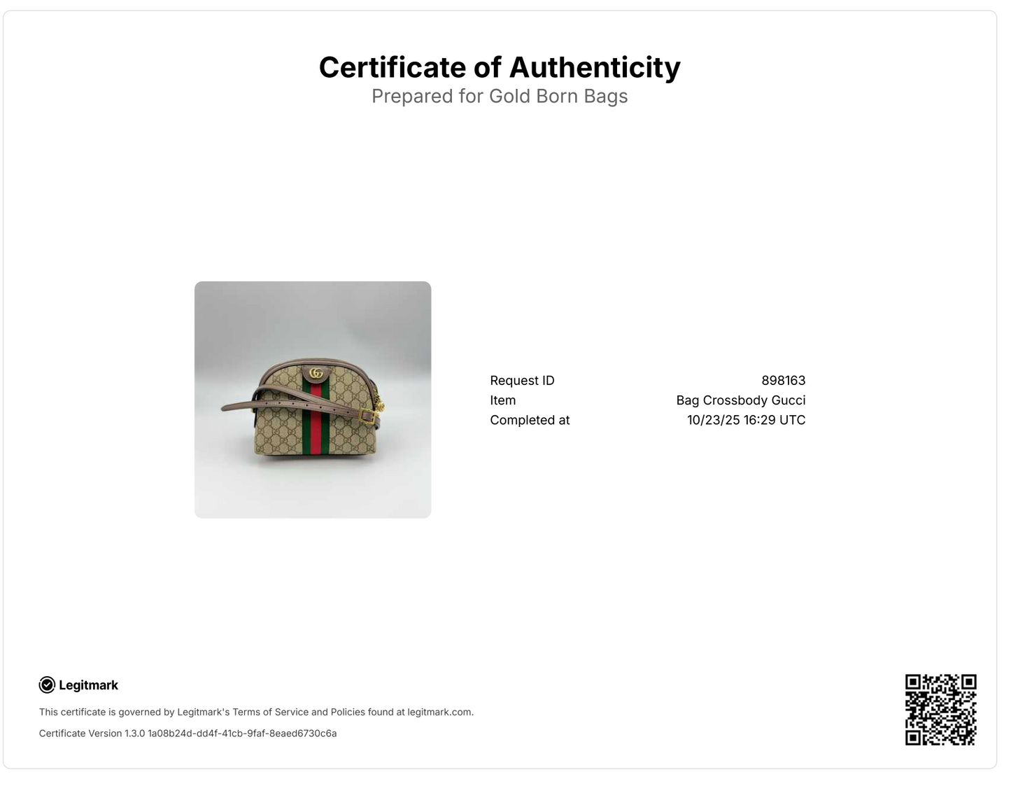 GG Supreme Monogram Textured Dollar Calfskin Web Small Ophidia Dome Shoulder Bag Beige Ebony New Acero