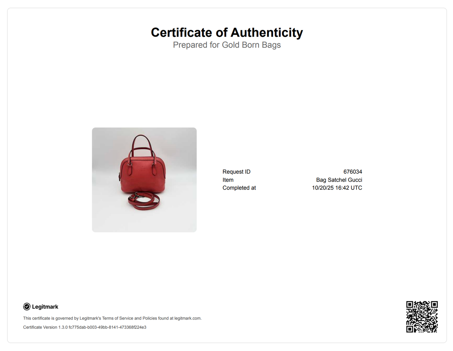 Leather Dome Small Red Handbag