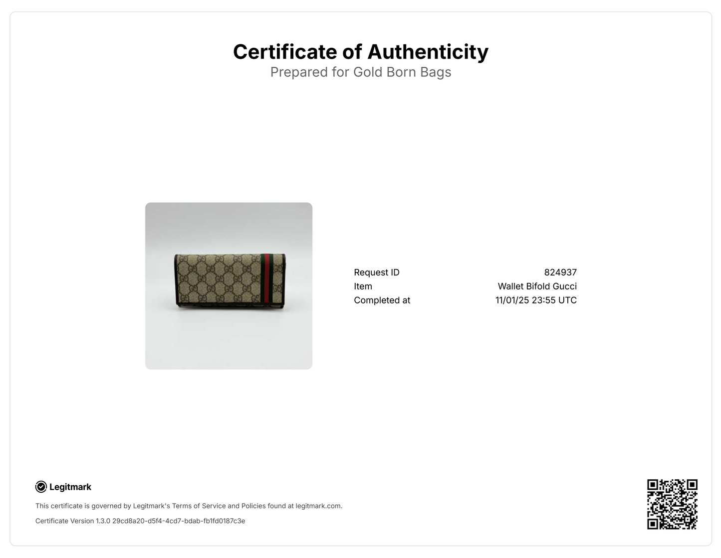 GG Ophidia continental Flap wallet