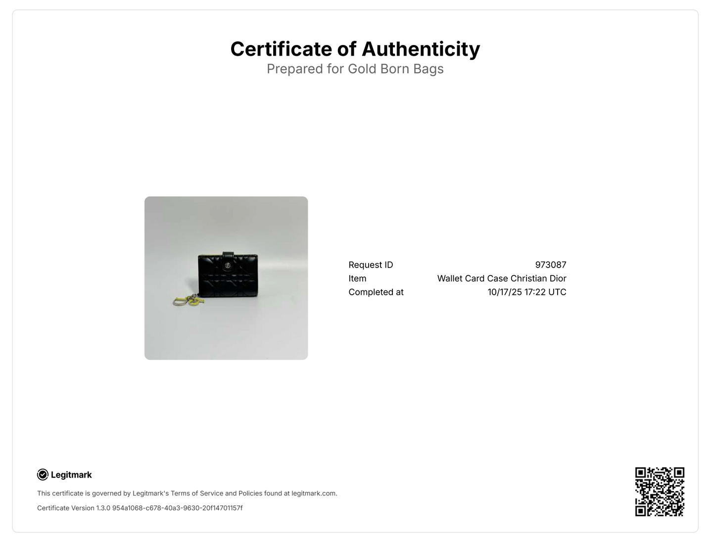 Lady Dior Zip Around Cardholder Cannage Quilt Lambskin Mini