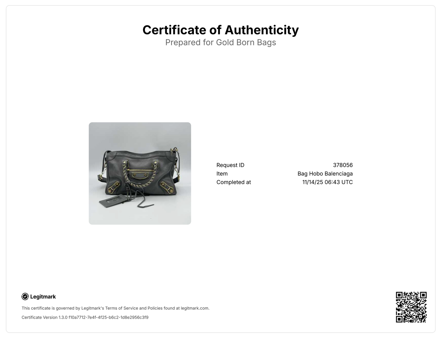 Small Motocross Metallic Edge City Bag