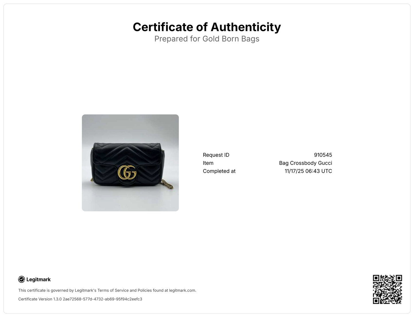 Calfskin Matelasse Super Mini GG Marmont Shoulder Bag Black