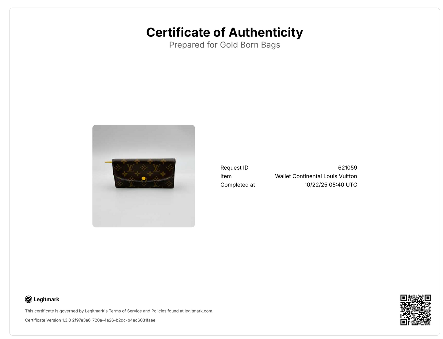 Emilie Wallet Monogram Yellow