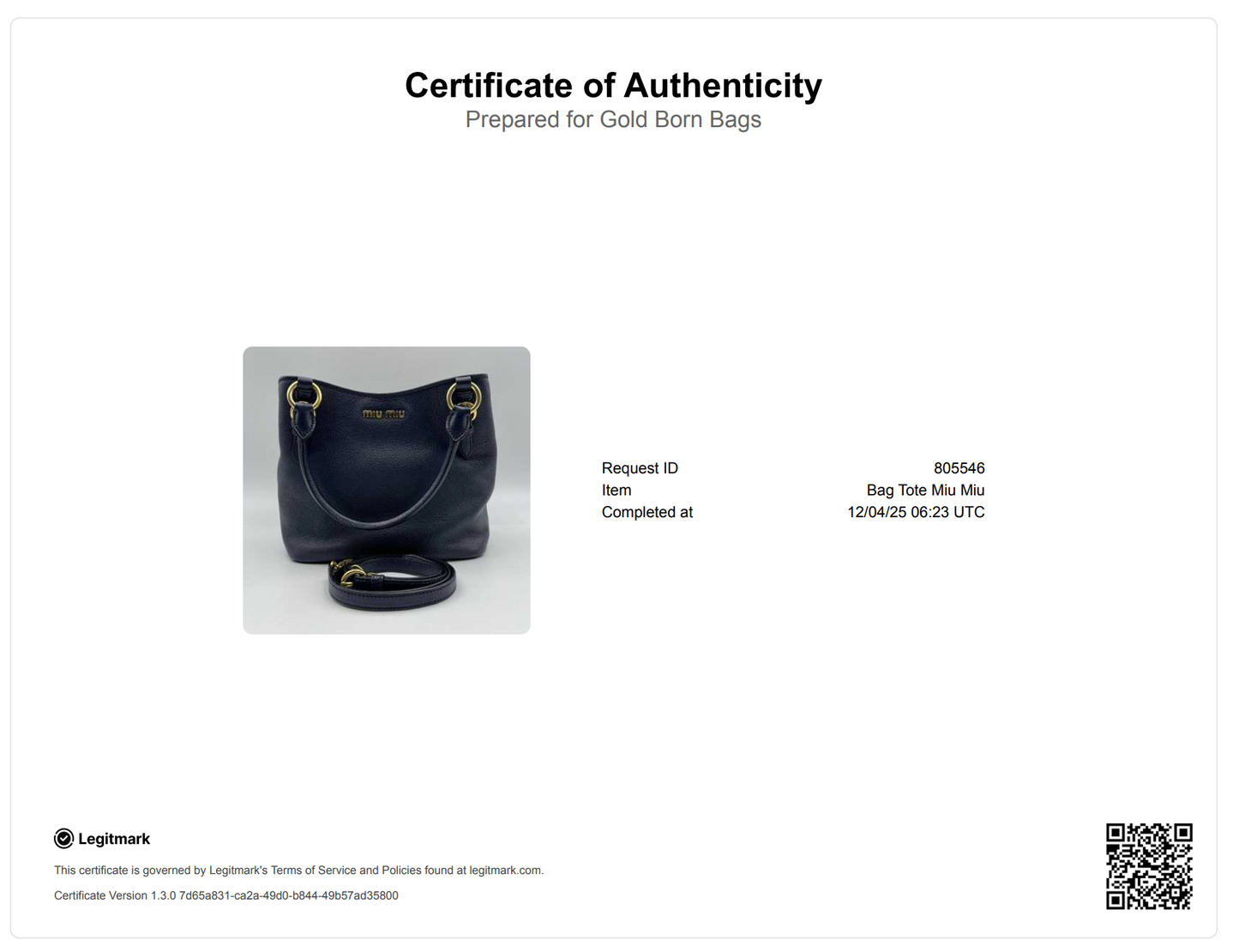 2Way Tote Bag Navy Blue Leather