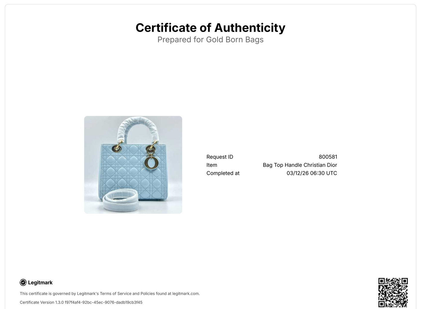 Lady Dior patent leather handbag Medium Size