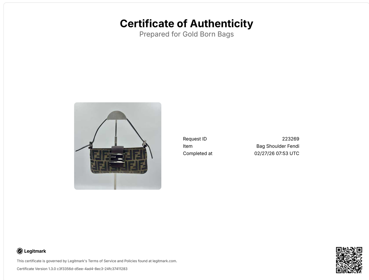 Baguette leather handbag