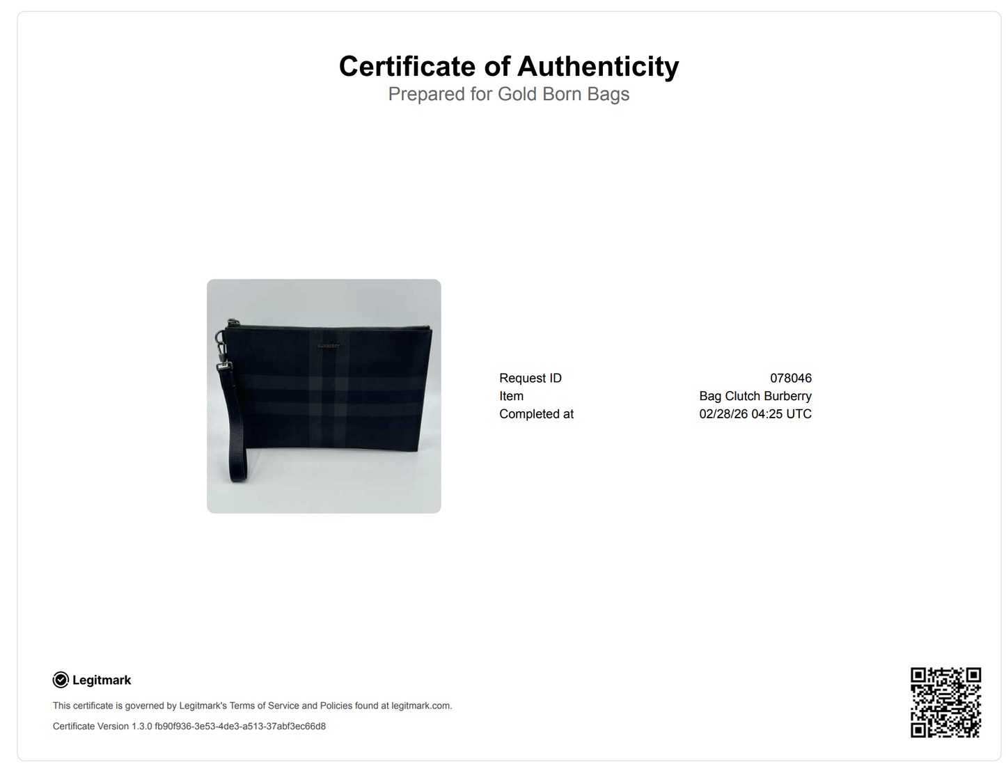 edin checked leather clutch